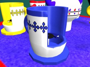 carnival ride teacups Model 3D