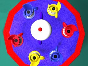 carnival ride teacups Model 3D