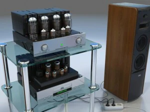 t&uuml;p amplifikat&ouml;r 3D Model