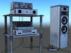 tube amplifier 3D Модель