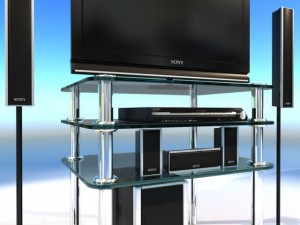 dvd home theater system Modelo 3D