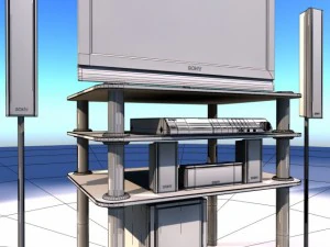 dvd home theater system 3D Model