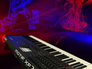 Piano digital Yamaha P45 con soporte Modelo 3D $69 - .3ds .blend .c4d .fbx  .max .ma .lxo .obj .gltf .upk .unitypackage .usdz - Free3D