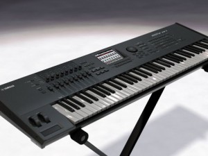 yamaha motif xf7 3D Model