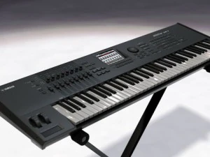 yamaha motif xf7 3D Model