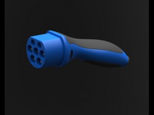 electric car plug 3D Модель