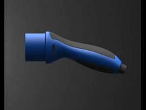 electric car plug 3D-Modell