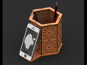 pens  iphone holder 3D मॉडल