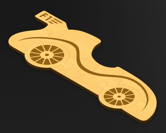 car puzzle for kids Modello 3D .c4d .max .obj .3ds .fbx .stl .blend 
