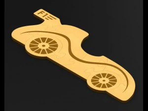 儿童汽车拼图 3D 模型