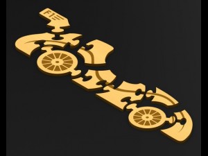 car puzzle for kids Modello 3D