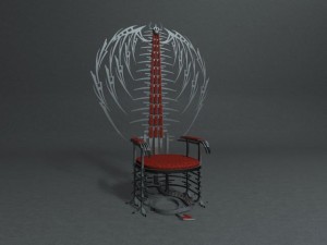 dragon throne Modello 3D