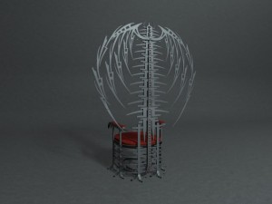 dragon throne Modelo 3D