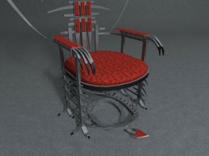 dragon throne Modelo 3D