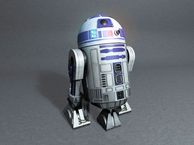 r2d2 3D-Modell .c4d .max .obj .3ds .fbx .stl .blend 