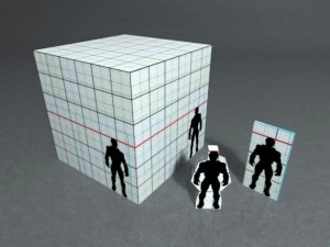 pemblokiran skala permainan Model 3D