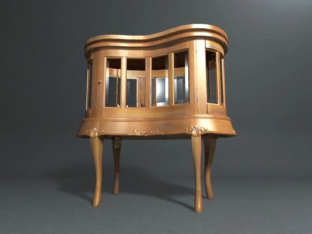 victorian serving table 3D Model .c4d .max .obj .3ds .fbx .stl .blend 