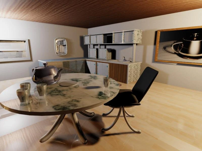 Komnata 3D Model .c4d .max .obj .3ds .fbx .stl .blend 