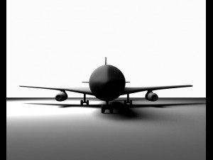 plane without texture 3D Model