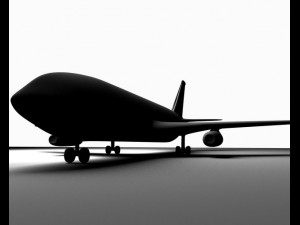 plane without texture 3D Model
