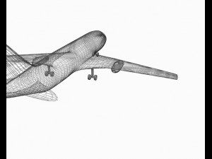 plane without texture 3D Model