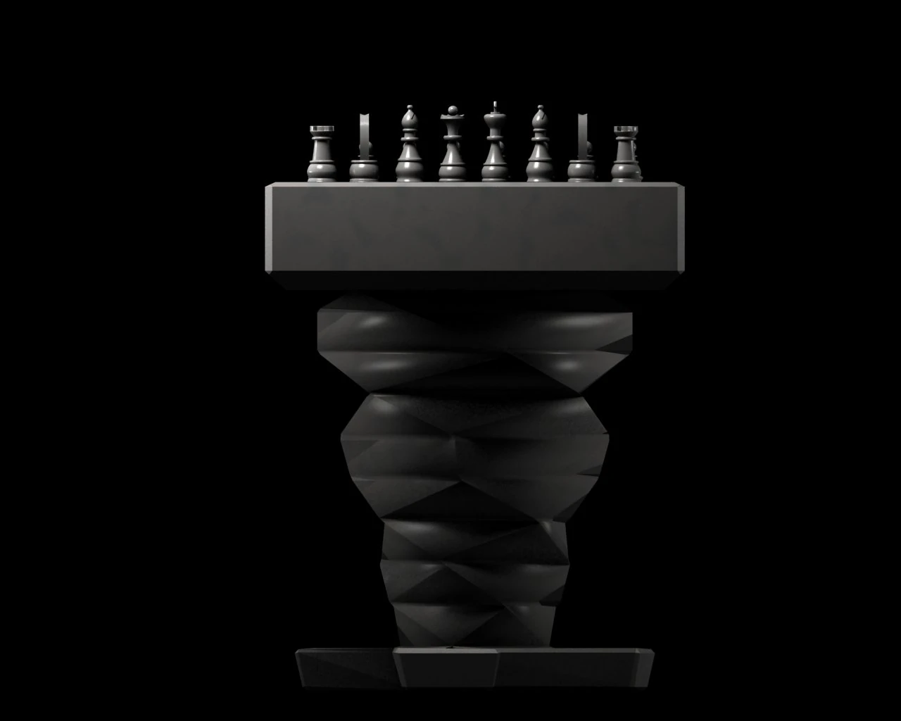 chess table 3D Model .c4d .max .obj .3ds .fbx .stl .blend