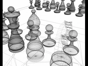 chess table 3D Model