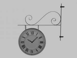 clock 3D-Modell