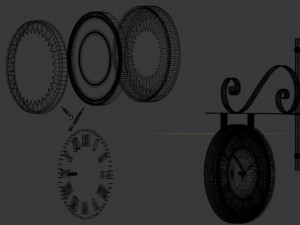 clock 3D-Modell