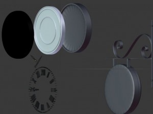 clock 3D-Modell