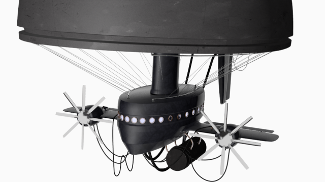 airship 3D-Modell .c4d .max .obj .3ds .fbx .stl .blend 