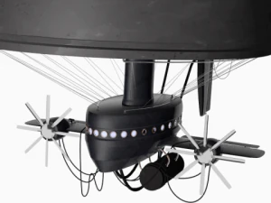 dirig&iacute;vel Modelo 3D