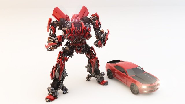 transformer bumblebee Model 3D .c4d .max .obj .3ds .fbx .stl .blend 