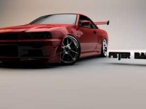 nissan skyline gtr34 3D Model