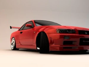 nissan skyline gtr34 3D Model