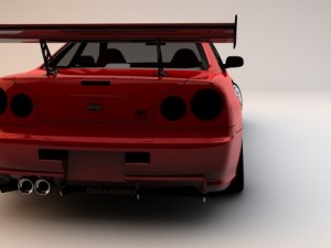 nissan skyline gtr34 3D 모델