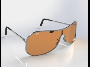 occhiali da sole rayban a scudo modello RB3211 Modello 3D