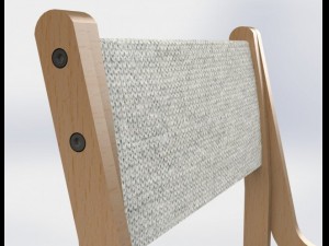 wooden chair Modello 3D