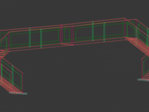 simple elevated walkway Modelo 3D