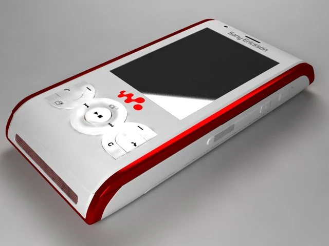 sony ericsson w595 3D Model .c4d .max .obj .3ds .fbx .stl .blend 