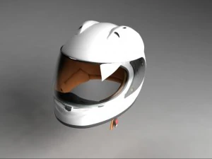 レーサーヘルメット 3Dモデル