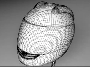 レーサーヘルメット 3Dモデル