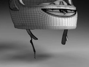 レーサーヘルメット 3Dモデル