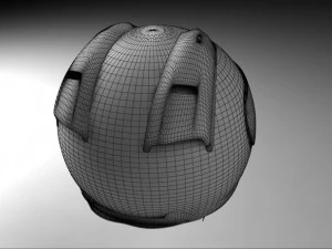 レーサーヘルメット 3Dモデル