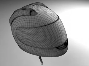 レーサーヘルメット 3Dモデル