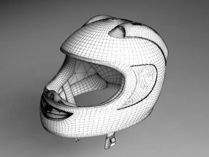 レーサーヘルメット 3Dモデル