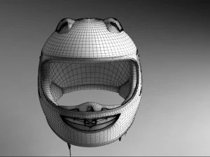 レーサーヘルメット 3Dモデル