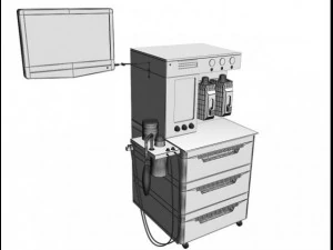 anesthesia machine 3D Model