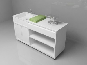 baby washing table 3D मॉडल