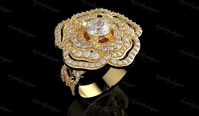 Gold N1134 3D-Druckmodell .c4d .max .obj .3ds .fbx .stl .blend 